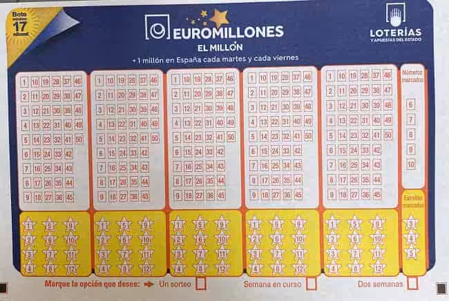 EuroMillions lot met El Millón code uit Spanje